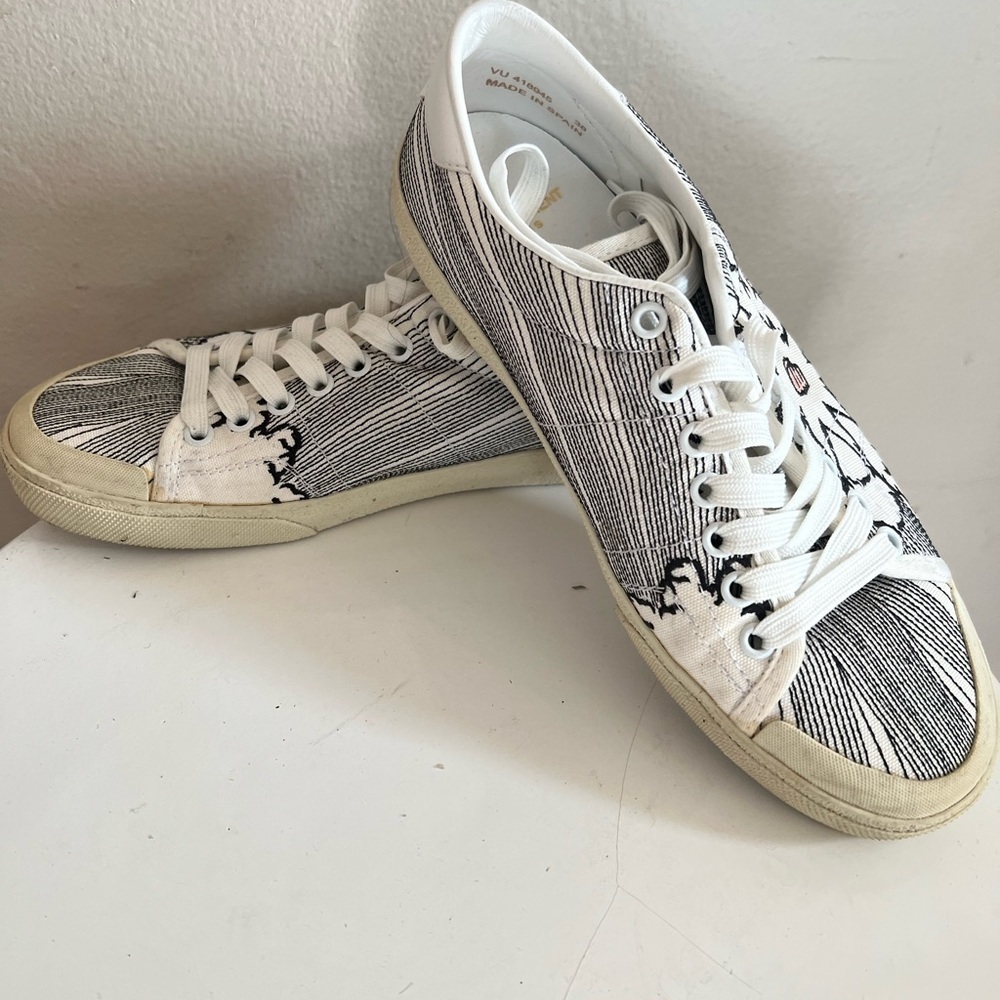 Saint Laurent Paris Solaris Pow Sneakers SIZE 38 - Picture 7 of 7